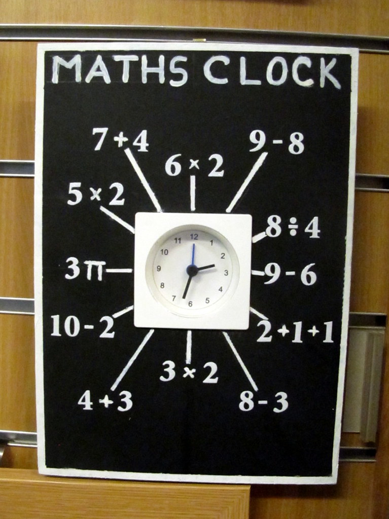 Maths clock Like my photos? Buy me a coffee! Follow me on … Flickr