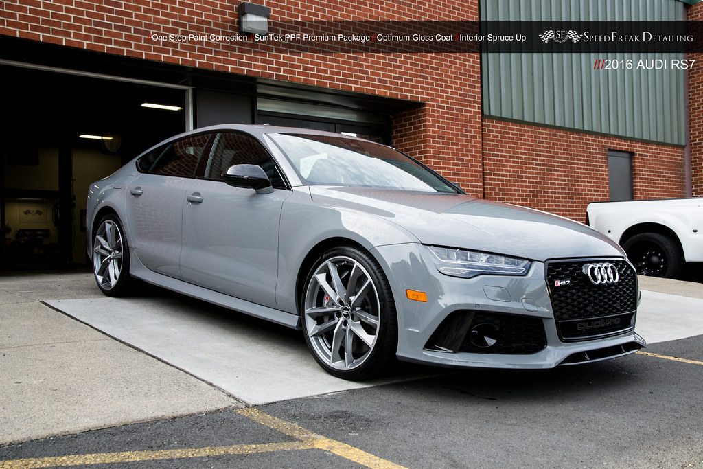 2016 Audi RS7 What a great color! This pastel grey (Nardo … Flickr