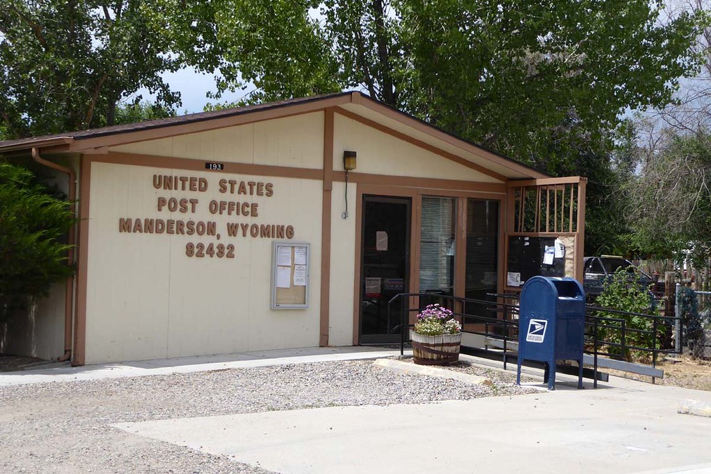 Manderson, WY post office Big Horn County. Photo by G Spli… Flickr