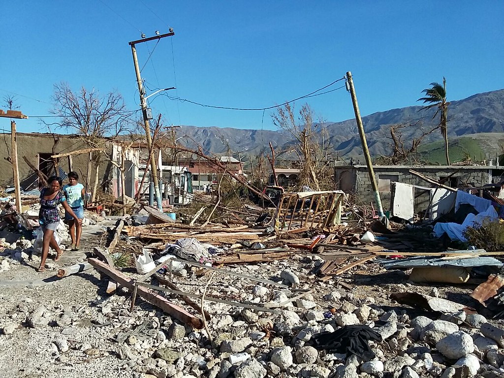 Damage in Côteaux, Haiti 2016 © Cooperative Eléctrique de … Flickr