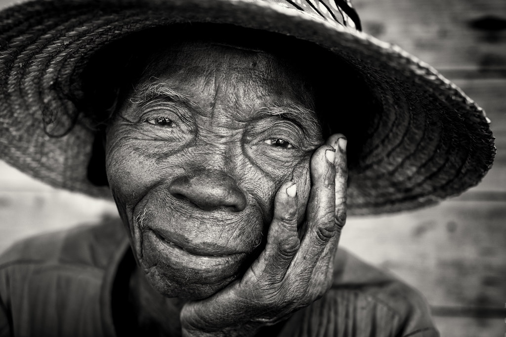 Madagascar, old lady Another black & white portrait of the… Flickr