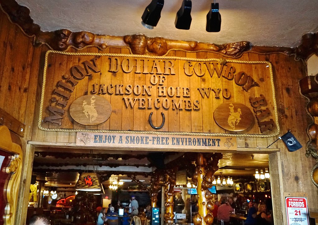 Million Dollar Cowboy Bar Jackson Hole, Wyoming Dick McLeish Flickr