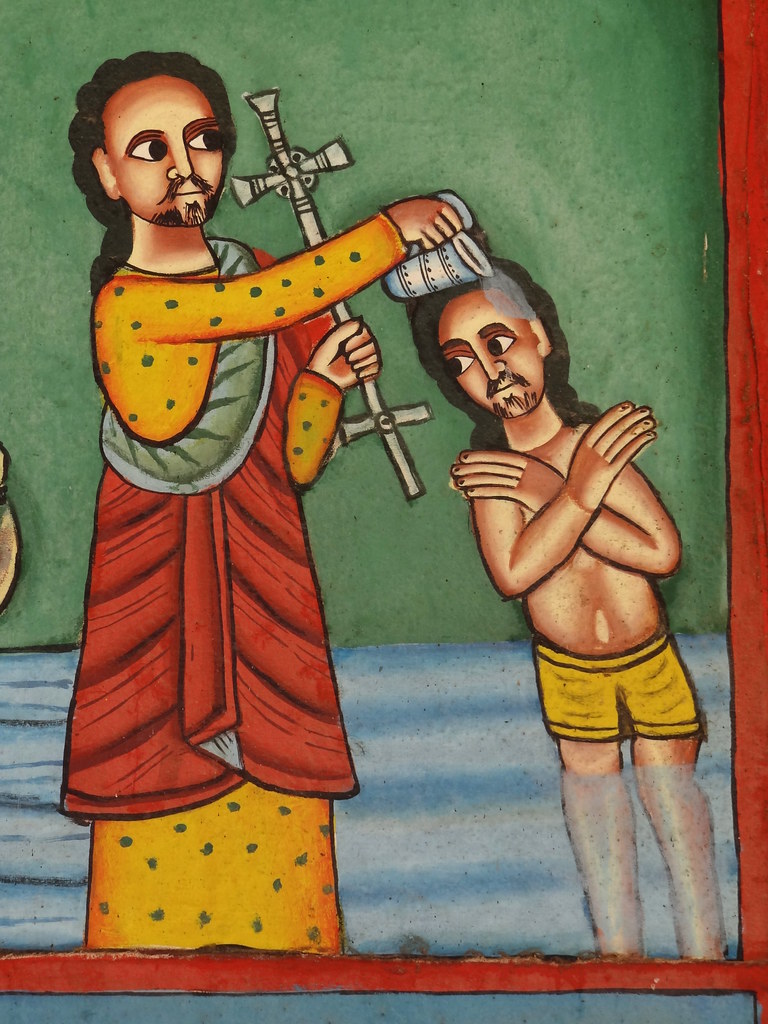 Depiction of Baptism of Jesus by John the Baptist I Yesu… Flickr