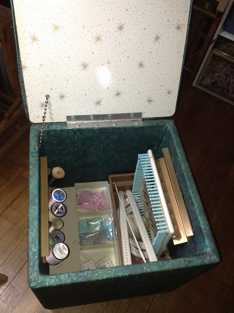 Vintage Masland Duran Sewing Ottoman I found this vinyl st… Flickr