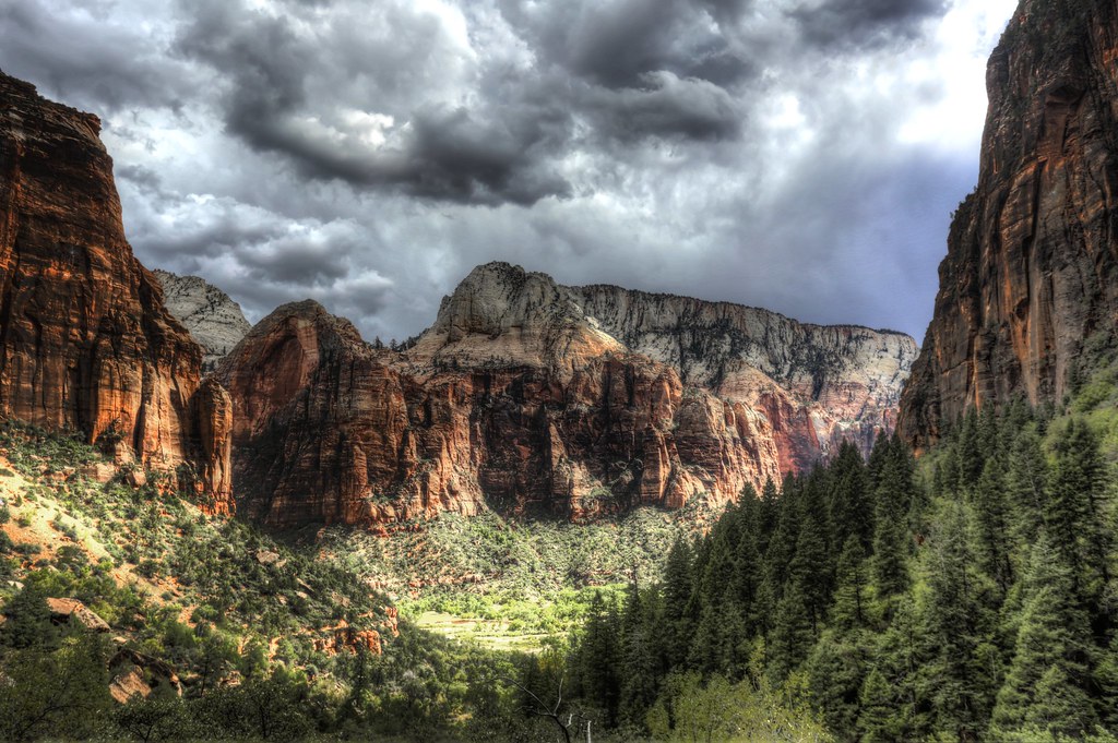 Elevation of ZION NATIONAL PARK, UT, USA Topographic Map Altitude Map