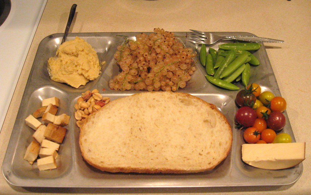 World War II Navy Dinner Tray with a Very Modern Vegetaria… Flickr