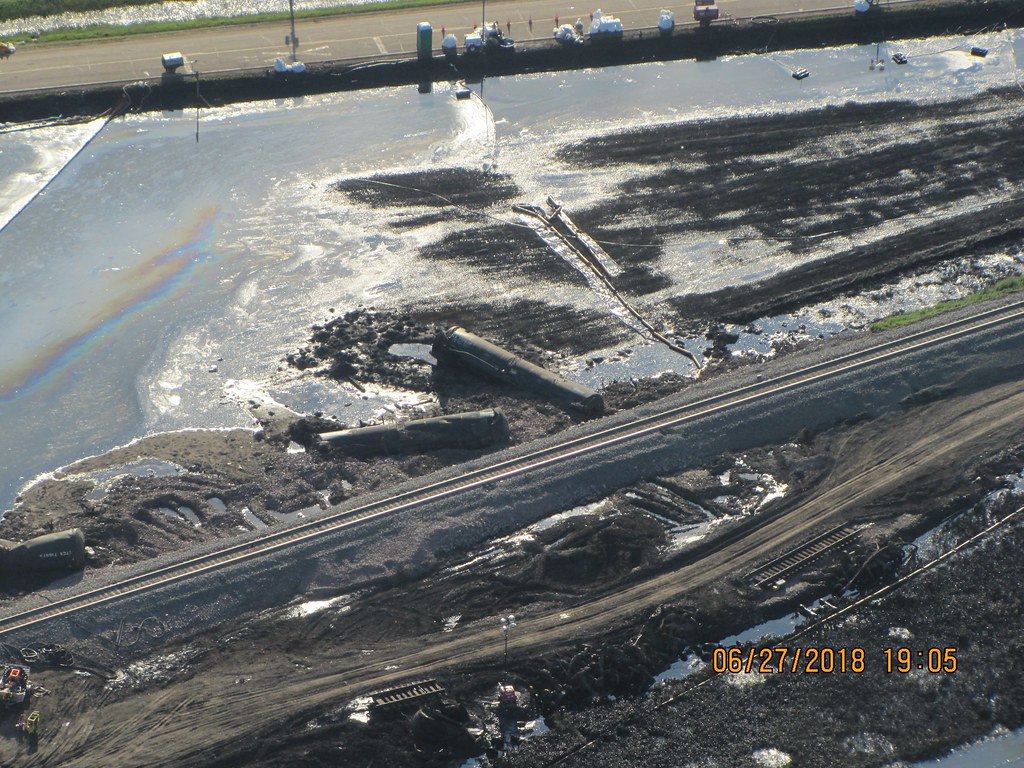 Oil Train Derailment Doon, IA Flickr