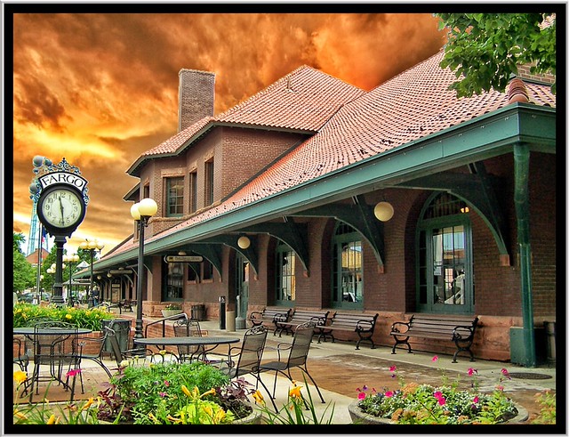 Fargo ~ North Dakota ~ Northern Pacific Railway Depot ~ Historic - a