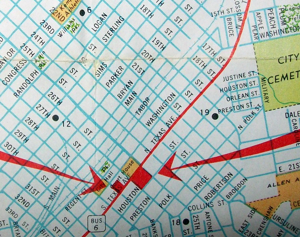 Bryan TX 1971 Map by Ashburn Maps. Bank map. davecito Flickr