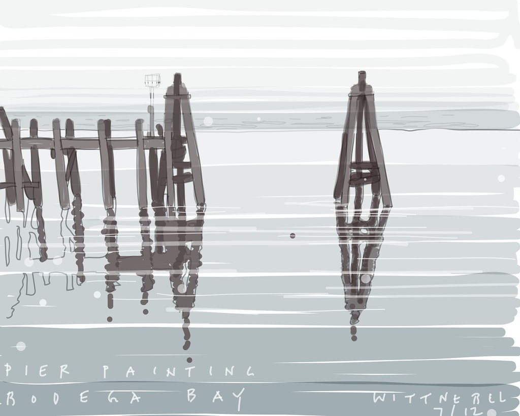 bodega bay pier and fog Early morning layers of heavy fog … Flickr