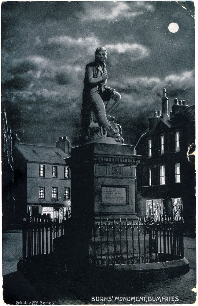 Postcard of Burns Statue, Dumfries Postcard entitled "Burn… Flickr