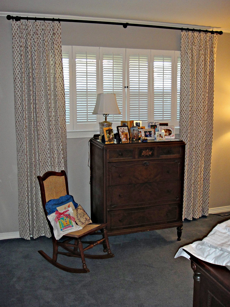 Drapery furnished and installed by Kite's Interiors Kite's