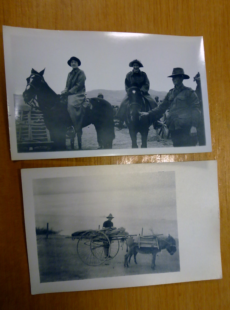 Sister Davies & friend at remount depot? ; cart Photo by S… Flickr