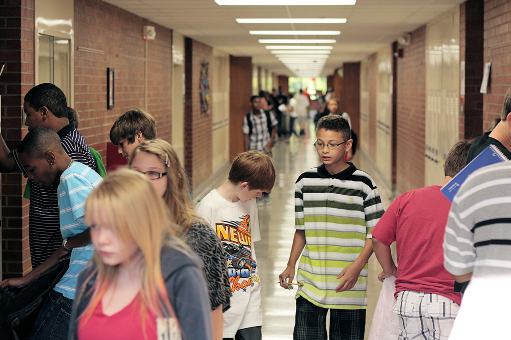 First Day of School Merrill Middle School Betwen classes… Flickr