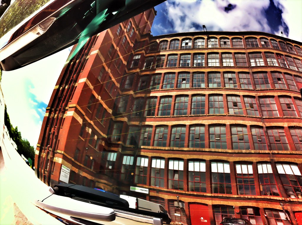 Vernon Mill reflection Reflection through car rear window Flickr