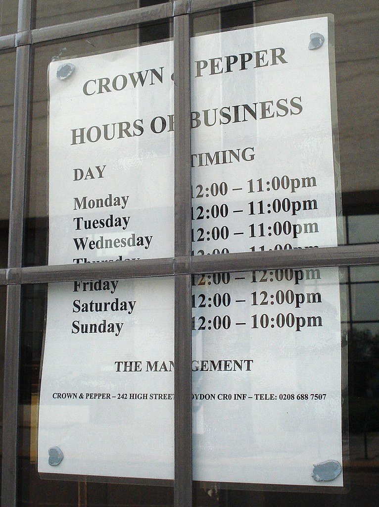 Crown & Pepper opening hours, Croydon, London CR0 On the H… Flickr