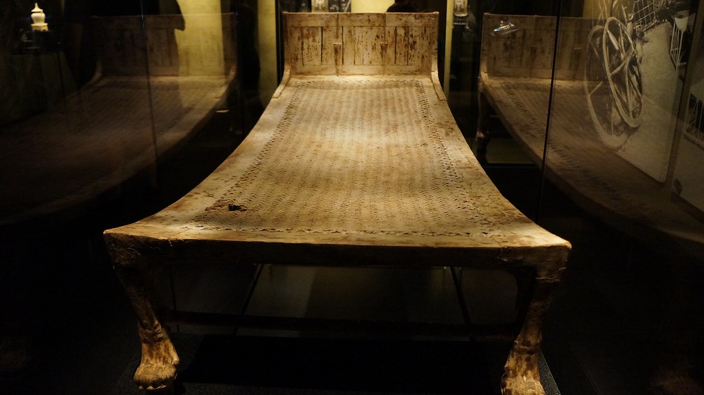 King Tut's Bed King Tut Exhibit at Pacific Science Centre Marina