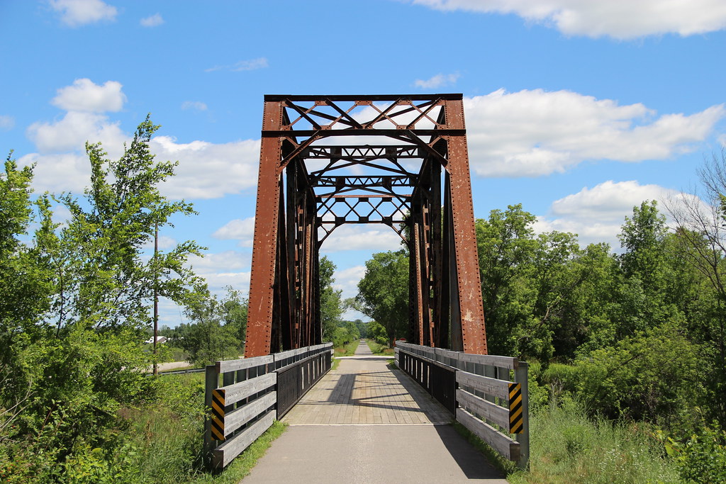 Evart Railroad Bridge (Osceola County, Michigan) Pratt thr… Flickr