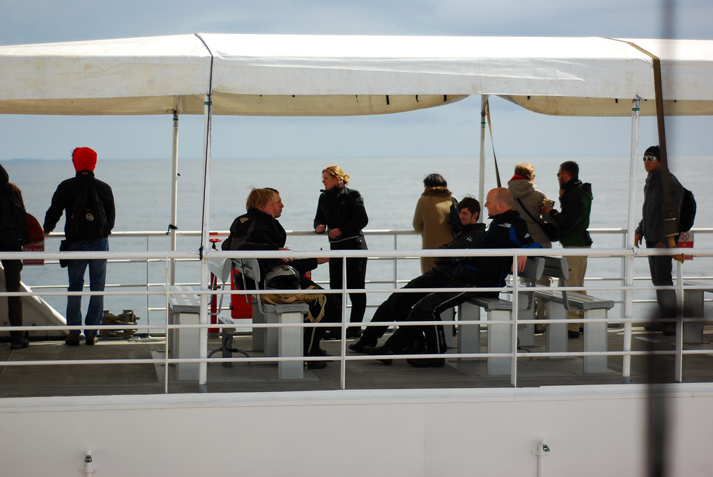 Winton Massif Raid the North 2012 On the Ferry. Mike Flickr