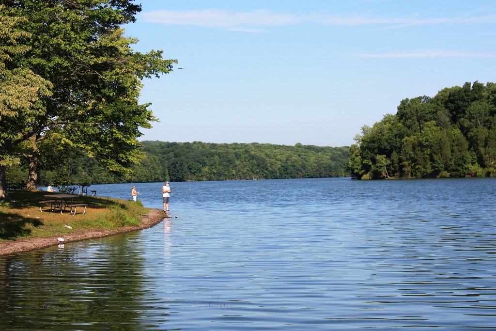 Fishing at Green Lane Reservoir Montgomery County Planning Commission