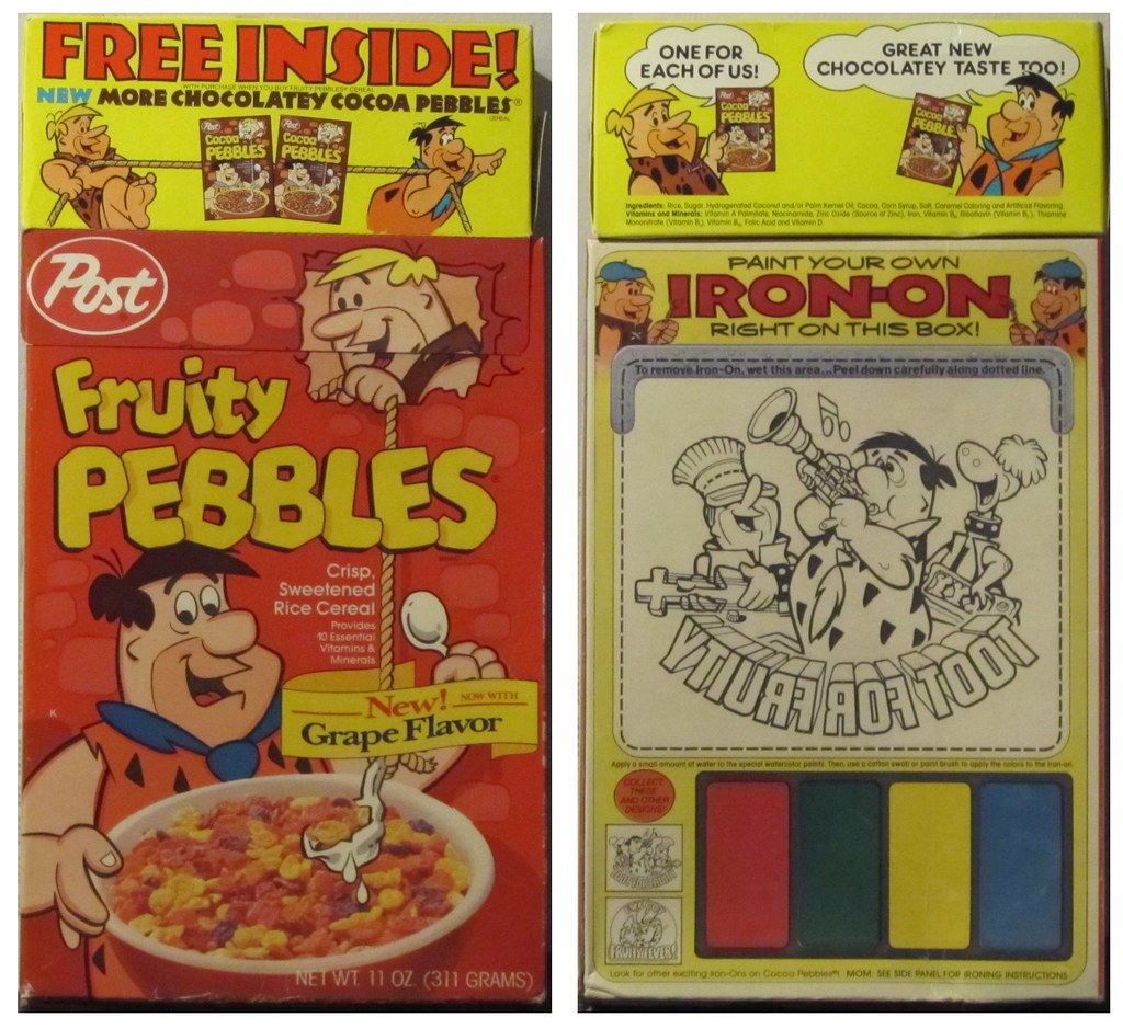 1985 Fruity Pebbles Here's a Fruity Pebbles box from 1985.… Flickr
