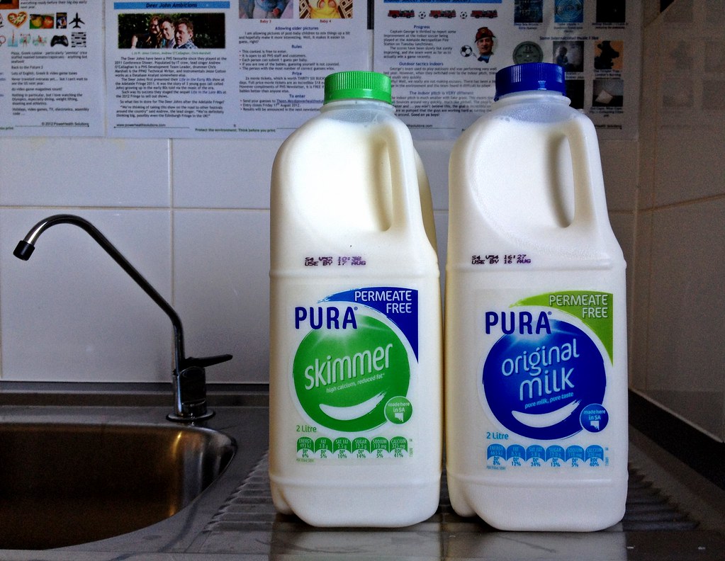 Milk Cartons 2L milk cartons from the work fridge sitting … Flickr