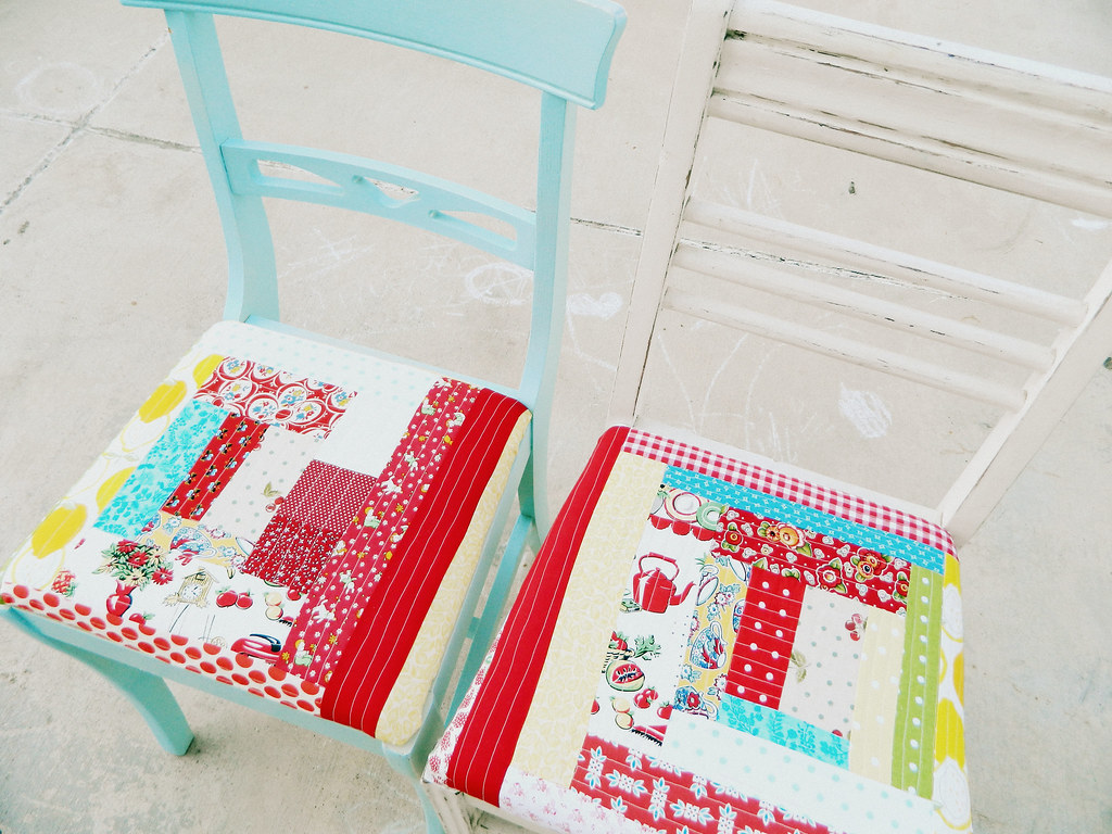 Scrappy Quilted Chair Covers Frolicking Freckles Flickr