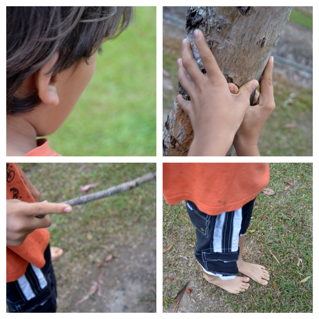 Bush Boy Collage of bush boy in action, walking barefoot, … Flickr