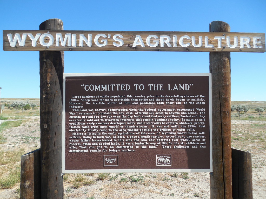 to the Land" Historic Marker Waltman, Wyoming R… Flickr