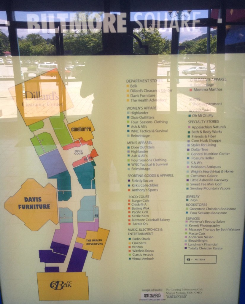 Dixie Square Mall Map