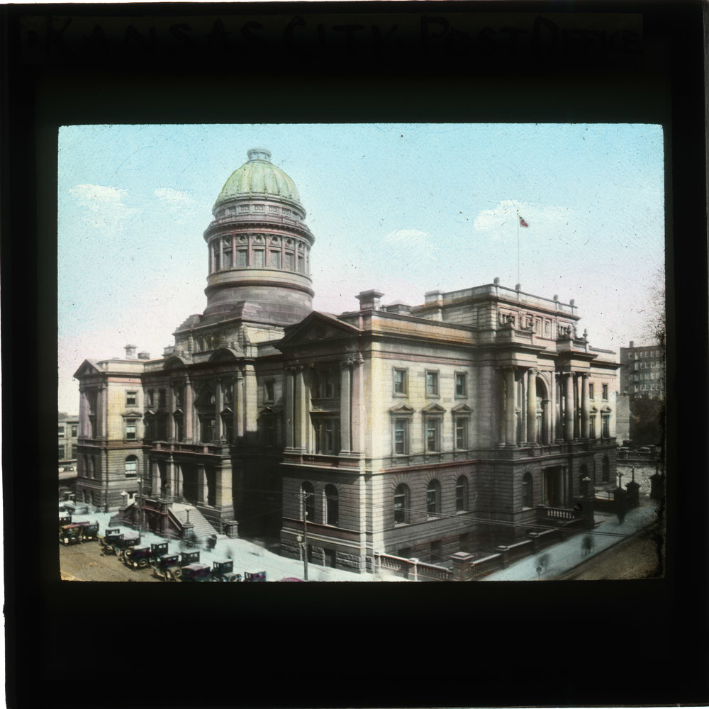 Kansas City Post Office (Lantern Slide) A hand coloured ph… Flickr