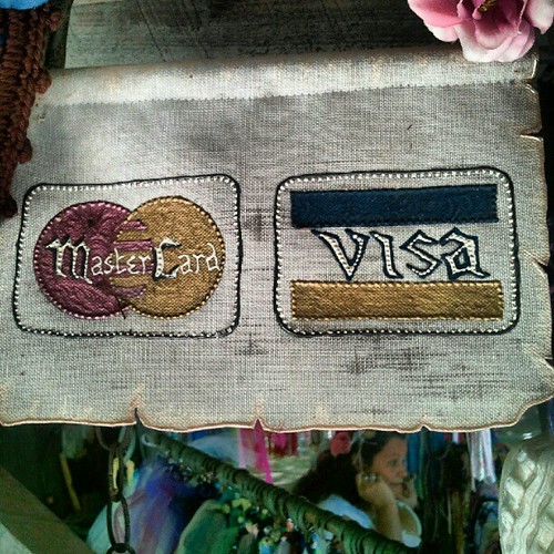 renaissance fest credit card sign. Chris Dlugosz Flickr