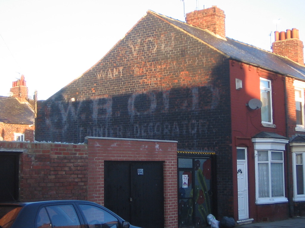 CWB Old Painter and Decorator, Middlesbrough Ghostsign Flickr