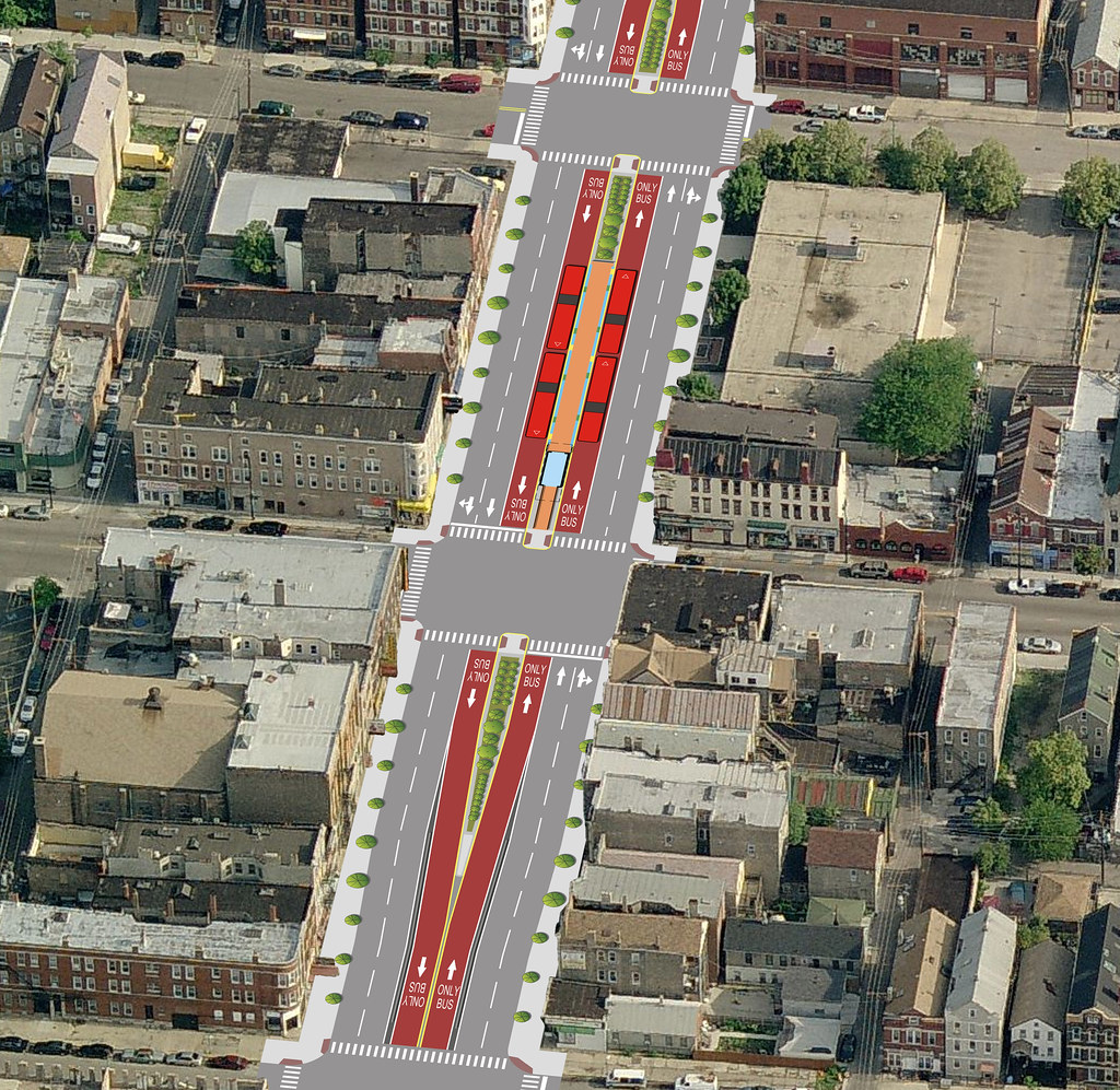 Ashland BRT lane rendering Looking north along Ashland Ave… Flickr