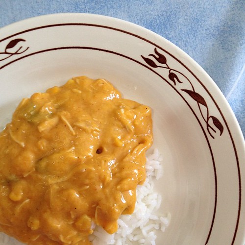 Creme de galinha feat. arroz branco um clássico na minha … Flickr