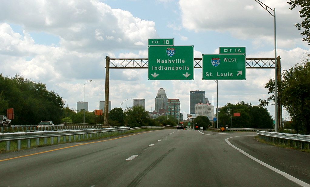 Entering Lousiville, KY Road signs I never imagined I woul… Flickr