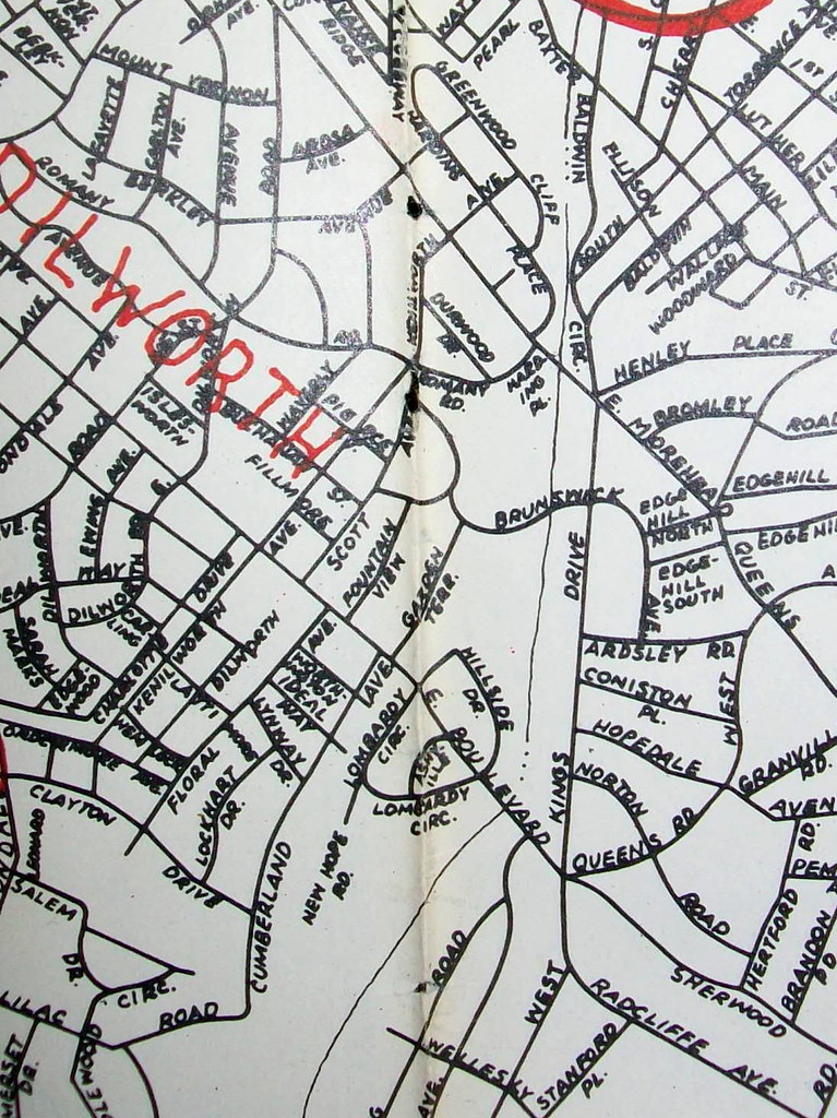 Charlotte NC 1957 Map by the Charlotte Engineering Departm… Flickr
