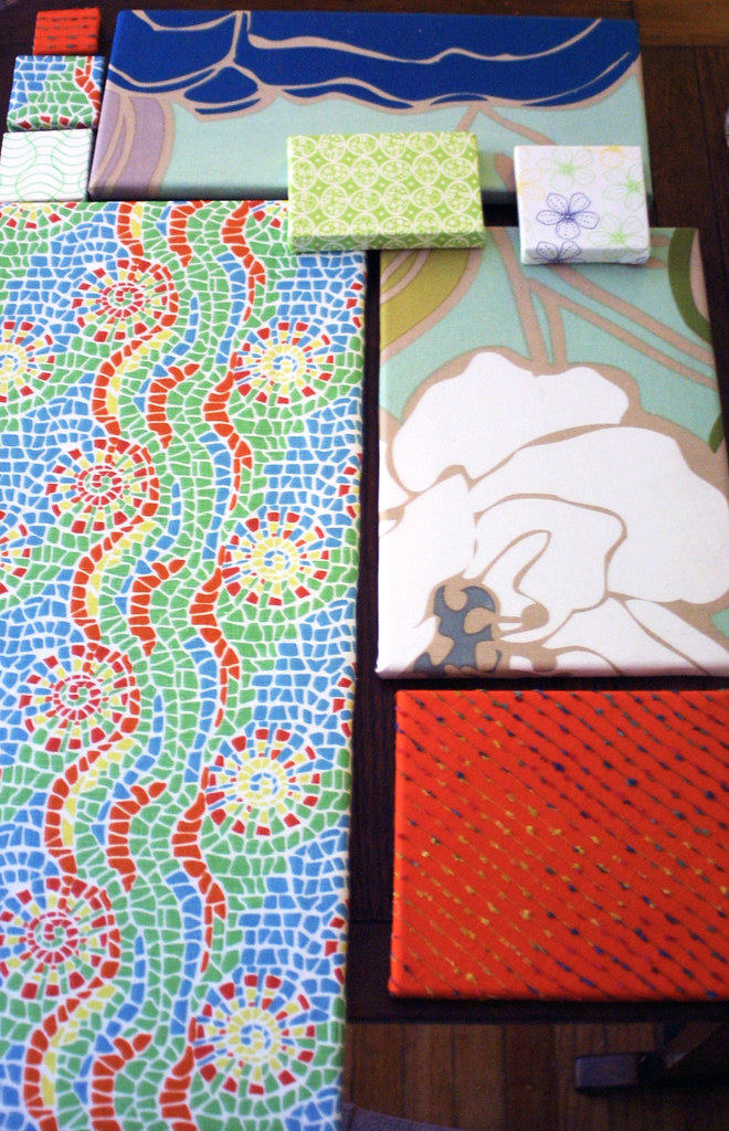 Fabricwrapped canvas More easy (and cheap) art on My Home… Flickr