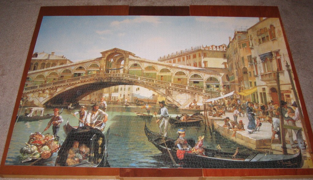 5000 piece puzzleBusy DayRialto Bridge, Venice Here is t… Flickr