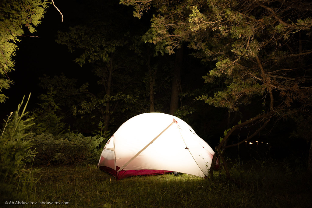 Camping on Rice Lake My tent setup on an island at Rice La… Ab
