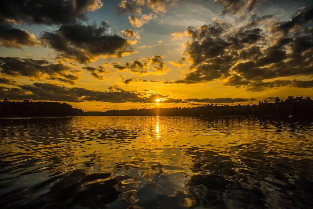 Symmetrical Sunset Legend Lake, WI Bob Israel Flickr