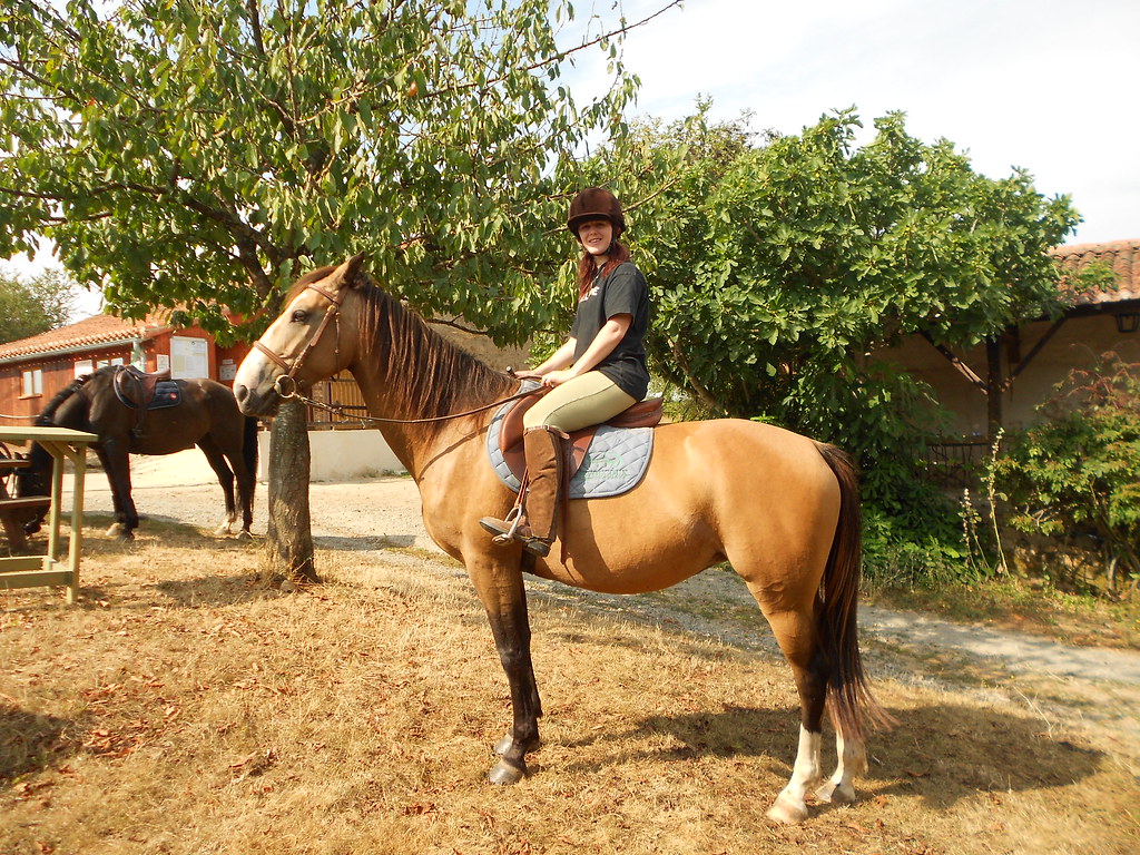 Horse riding in France Blogged here www.queenieandthedew.… Flickr