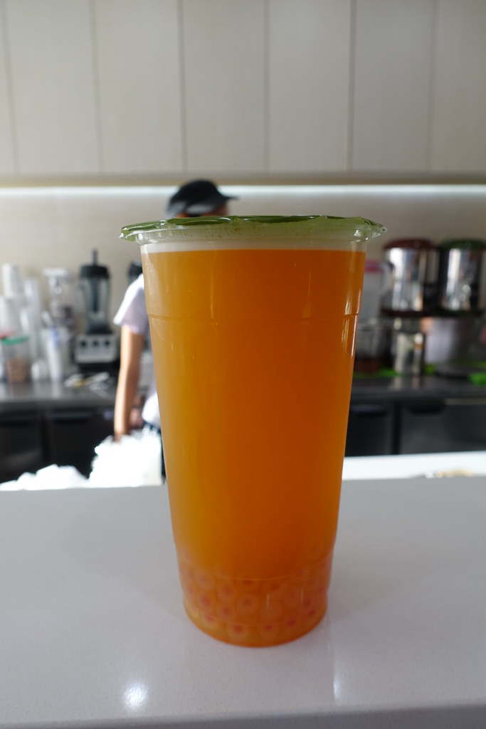 Passion Fruit Green Bubble Tea 清香 (Fragrance) Main St Flushing