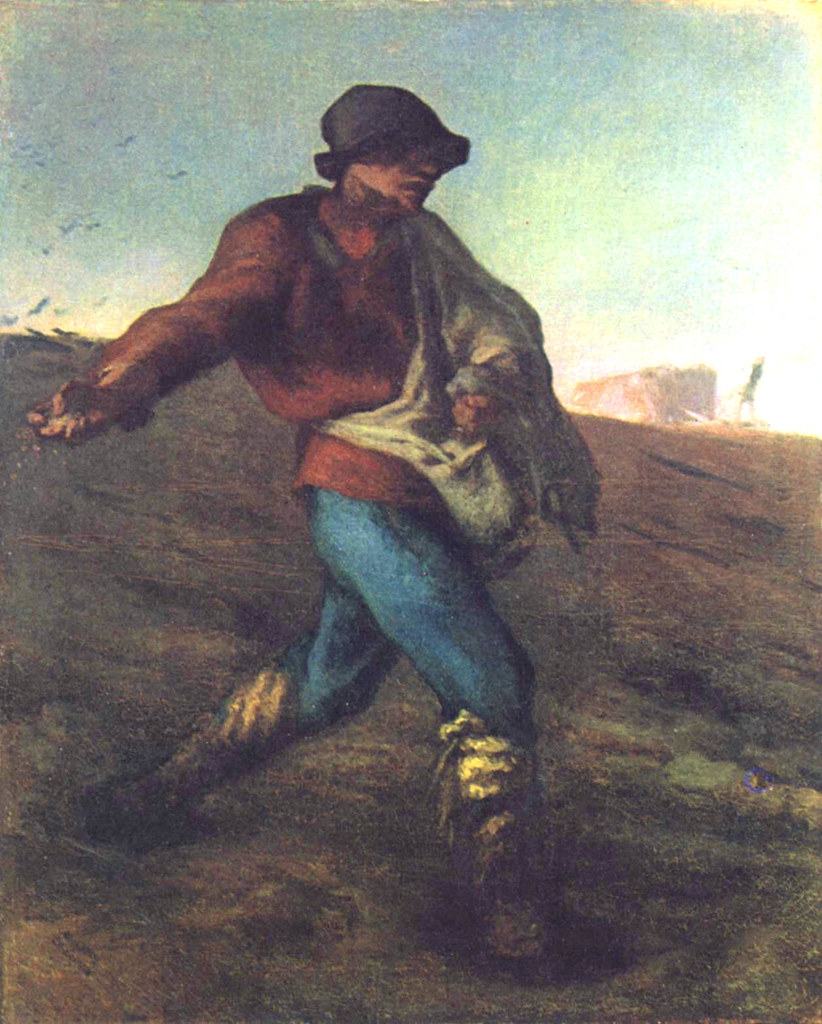 Millet, JeanFrancois (French, 18241875) The Sower 1850) a photo