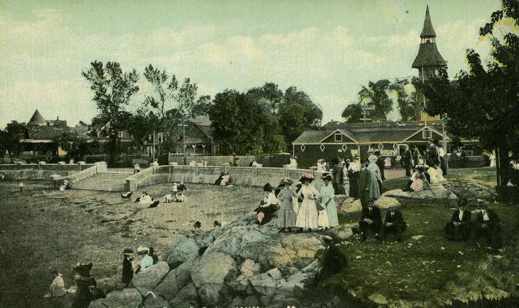 Salem Willows Bathing Beach Postcard Salem Willows Park Fo… Flickr