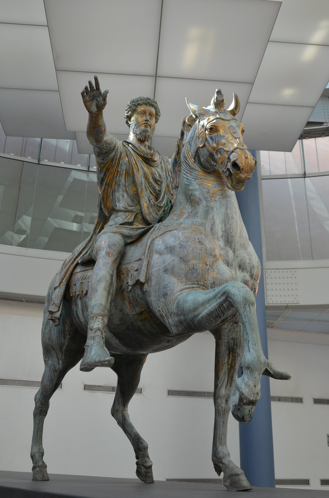Giltbronze equestrian statue of the Emperor Marcus Aureli… Flickr