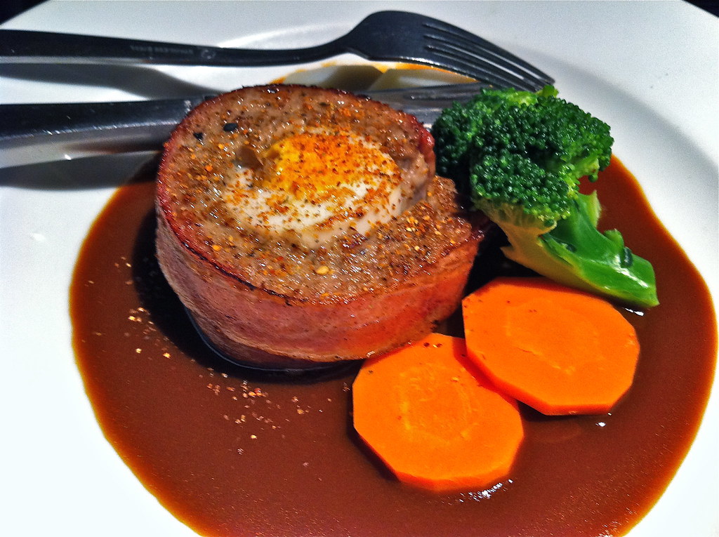 Meatloaf Japanese/French fusion style? In the menu it was … Flickr