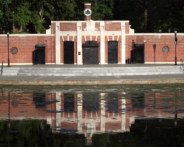 Indian Lake and Nature Center, Crotona Park, Bronx, New York City a
