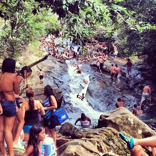 Las Paylas!! A natural water slide made of large stones!! … Flickr