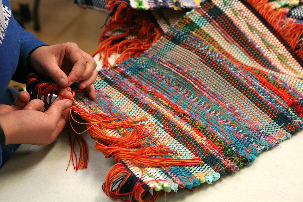 Finishing the Rag Rug Edges From Davidson's class … Flickr